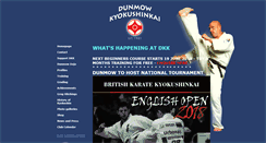 Desktop Screenshot of dunmowkarate.co.uk