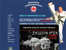 Tablet Screenshot of dunmowkarate.co.uk